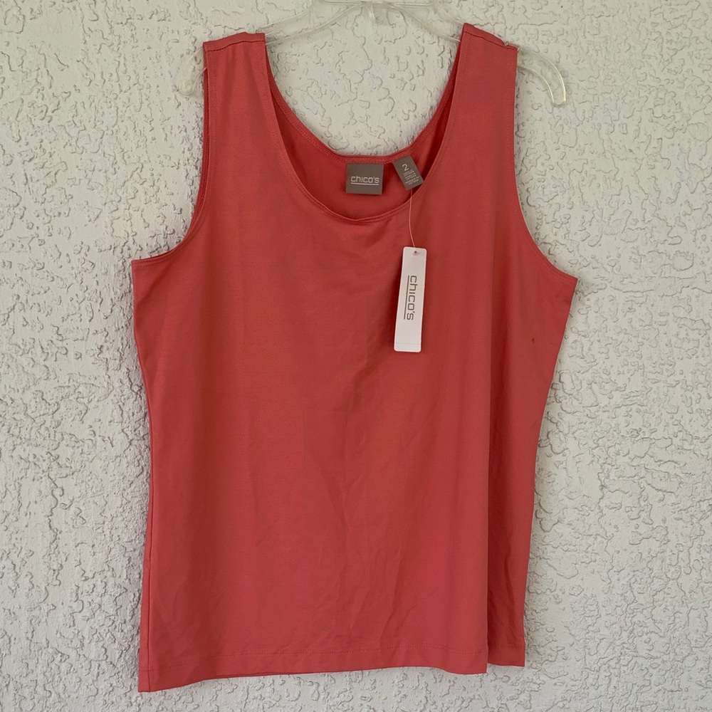 Chico's Vibrant Pink Tank Top size 2